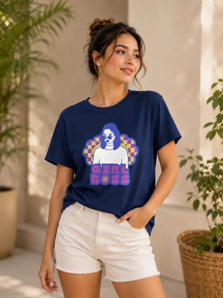 [GB_501] Girl Boss Premium T-shirt (M)